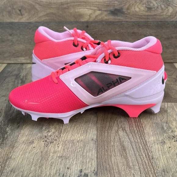 Nike Alpha Menace 4 Pro NRG Pink Football Cleats HJ4568-600 Mens Size 8